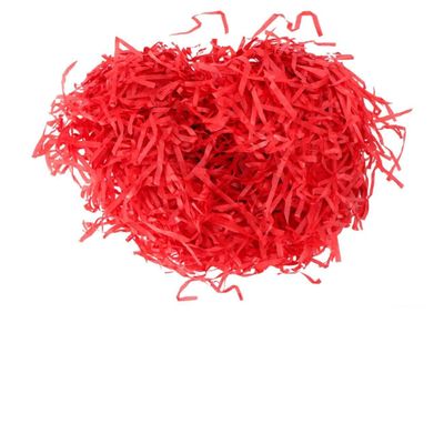 Abaodam Colored Pleated Paper Shred Fillers 500g Red Box Stuffing Decorative Packaging Box Accessories for Wrapping and Basket Filling