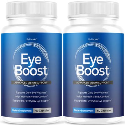 (2 Pack) EyeBoost Capsules - Official EyeBoost Pills Advanced Formula Supplement Support - Maximum Strength, All Natural Vitamins for Overall Health & Wellnes Reviews, 120 Capsules for 2 Months