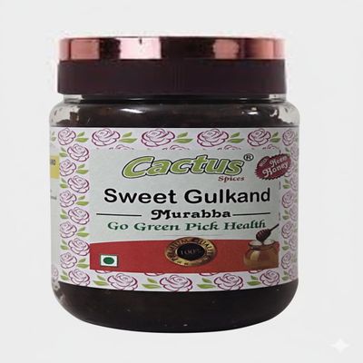 CACTUS SPICES | STEAMED MURABBA | Sun-Cooked Gulkand Murabba With NEEM Honey | No Preservative | Rose-Patel Jam