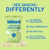 Khloud Protein Popcorn - Dill Pickle - 7g Protein Snacks for Adults & Kids - Flavored Popcorn Made with Real Ingredients & Milk Protein Isolate - Non-GMO, Gluten-Free, Kosher - 4oz, 4pk view 4