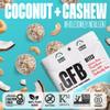 The GFB Coconut Cashew Protein Bites | Certified Gluten Free Snack Bites | Super Tasty Plant Based Protein Balls | Travel Ready Non-GMO, Kosher & Vegan Snacks | Resealable 4oz Bags, 4 Pack view 3