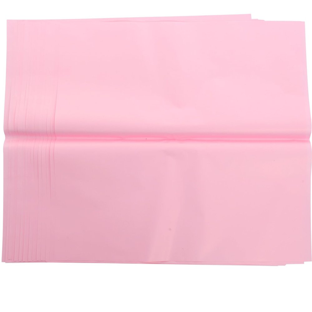 PENIKOKO Translucent Flower Packing Paper 20 Sheets Light Pink Matte Wrapping Paper for Bouquets Wedding Wrap Delicate Floral Wrapper