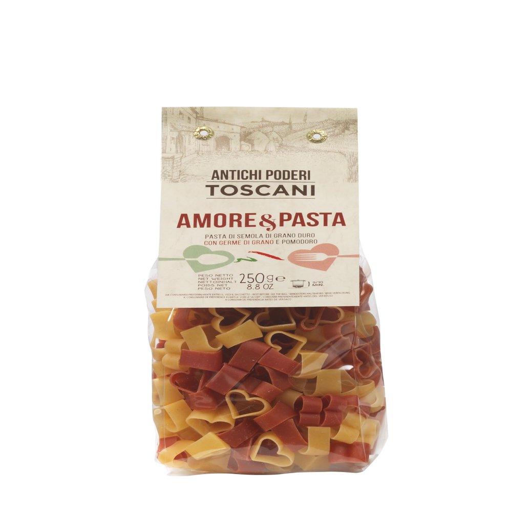 ANTICHI PODERI TOSCANI Handmade Pasta Tomato & Wheat Hearts 8.8oz