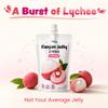 Jayone Drinkable Konjac Jelly Pouch - Lychee Flavor, 10 Pack, 5.07 fl oz Each - Zero Sugar, 0 Calories, 17% Vitamin C, Halal, Made in Korea view 3