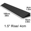 LARAKVEAKV Door Threshold Ramp Plastic Entryway Ramp 3/4" Rise for DoorwaysWheelchairScooterFloor Tile Threshold Transition Ramps Black, Gray, Red, Yellow(Red,1.5" Rise/4cm) view 2