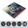 Funny Raccoon Basketball Bathroom Scale Rounded Smart Scale for Body Weight Automatic Power On/Off Weight Scales Accurate Bathroom Digital Scales for Pet Home Bedroom Kitchen view 3