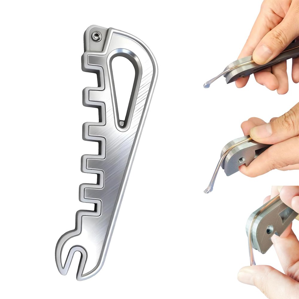 2PC Eyeglass Curvature Adjuster Glasses Frame Bender and Eyeglass Frame Adjustment Multi-Function Tool,Portable Eyeglass Leg Adjustment Repair Tool,Mini Glasses Repair Kit for Optician Tool