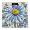 Blue Flower Watercolor Daisy Scale for Body Weight Highly Accurate Digital Bathroom Body Scale Digital Bathroom Scales for People Anti-Slip Large LCD Display Smart Scales view 1