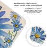 Blue Flower Watercolor Daisy Scale for Body Weight Highly Accurate Digital Bathroom Body Scale Digital Bathroom Scales for People Anti-Slip Large LCD Display Smart Scales view 4