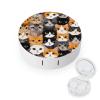 Meaudiwes Cute Daily Leak Proof Contact Lens Contact Lens Case For Home & Travel Cute Cats view 1