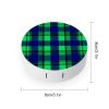 Meaudiwes Fashion Container Soak Storage Kit Contact Lens Case Box Holder With Mirror Blue Green Scottish Tartan Plaid view 2