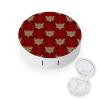 Meaudiwes Fashion Contact Lens Case Kit With Mirror Daily Portable Soak Storage Kit For Women Men Red Rose Cheetah Leopard view 1