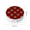 Meaudiwes Fashion Contact Lens Case Kit With Mirror Daily Portable Soak Storage Kit For Women Men Red Rose Cheetah Leopard view 2