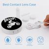 Meaudiwes Women's Daily Leak Proof Contact Lens Box Holder With Mirror Contact Lens Case Dirt Bike Motocross view 3