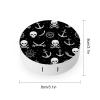 Meaudiwes Fashion Contact Lens Case Kit With Mirror Daily Portable Soak Storage Kit For Women Men Nautical Anchor Pirate Skulls view 2