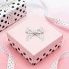 100PCS Mini Polka Dot Grosgrain Ribbon Bows, 0.35Inch Tiny Black White Premade Bowknots, Classic Dotted Fabric Bow for DIY Crafts Gift Wrapping Card Making Sewing Scrapbooking Party Decor Accessories view 3