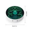 Meaudiwes Fashion Contact Lens Box Contact Lens Case With Mirror Tweezers Remover Tool For Women Men Ancient Greece Snake Queen Medusa Art view 2