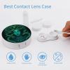 Meaudiwes Fashion Contact Lens Box Contact Lens Case With Mirror Tweezers Remover Tool For Women Men Ancient Greece Snake Queen Medusa Art view 3