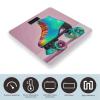 Colorful Roller Skates Scale for Body Weight Highly Accurate Digital Bathroom Body Scale Digital Bathroom Scales for People Anti-Slip Large LCD Display Smart Scales view 3