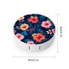 Meaudiwes Men's Daily Leak Proof Contact Lens Box Holder With Mirror Contact Lens Case Tropical Hawaiian Colorful Hibiscus Flowers view 2