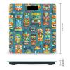 Colorful Tiki Mask Pattern Scale for Body Weight Highly Accurate Digital Bathroom Body Scale Digital Bathroom Scales for People Anti-Slip Large LCD Display Smart Scales view 2