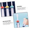 Hemobllo 3pcs Manual Toothbrush Set with Soft Bristles Cartoon Design for Ages 3-12, Mild Teeth Cleaning, (Blue, Yellow, Red) for Oral Care Random Color view 3