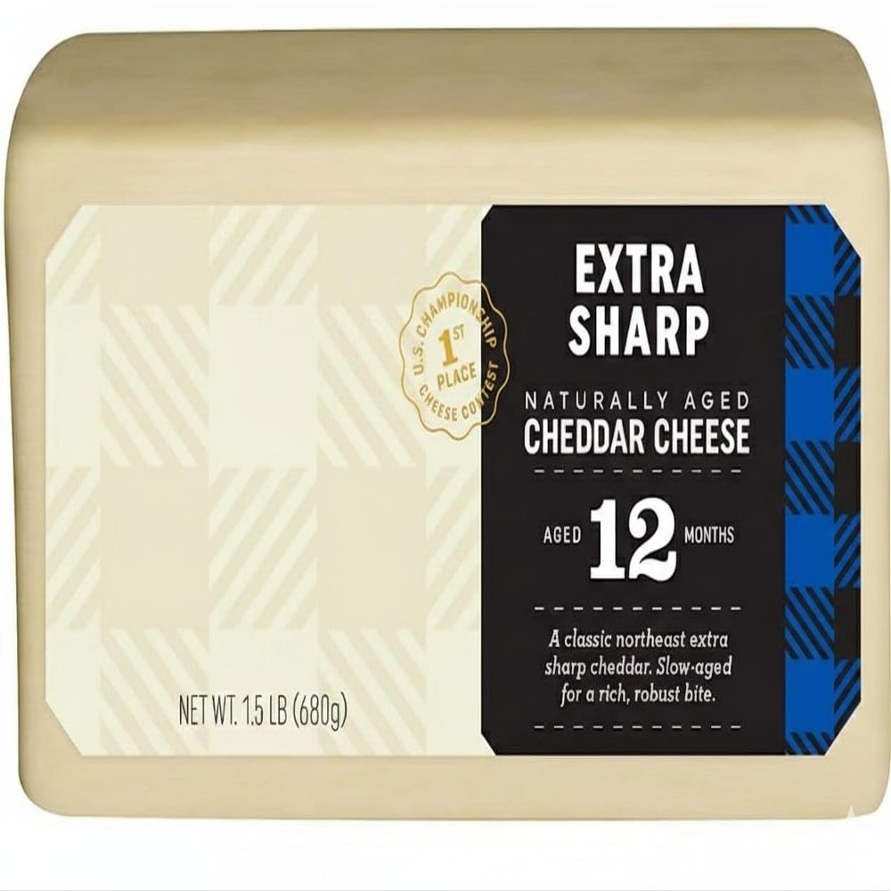 Creamery Extra Sharp Naturally Aged Cheddar Cheese , Extra sharp cheddar , Lactose-free , Gluten-free , Owned by cooperative of farmers , Fresh pasteurized milk, cheese cultures, salt, and enzymes , [ 24 oz , 1.5 lb ]