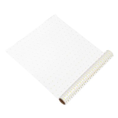 SOLUSTRE Gold Dot Flower Wrap Roll 40cm X 30m Waterproof Floral Packing Film Dustproof Bouquet Wrapping Sheet and Fresh Flowers