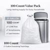 CEDARRA 21 Gallon Drawstring Trash Bags, 100 Count Extra Strong Drawstring Kitchen Garbage Bags, Fit for 80 Liter / 21.1 Gal, Tear-Resistant Unscented Household Liners 1.2 Mil Large Trash Bags view 2