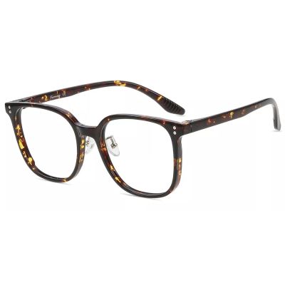 Firmoo Blue Light Blocking Glasses Reading Glasses Unisex Square Frame for Woman Man Adjustable Nose Pads Tortoise 0.5x