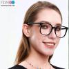 Firmoo Blue Light Blocking Glasses Reading Glasses Unisex Square Frame for Woman Man Adjustable Nose Pads Tortoise 0.5x view 4