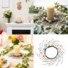 Easters Eggs Rings Spring Pastel Berries Pillar Holders Wreath for Holiday Table Centerpieces Decoration Wreath Decoration view 2