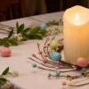 Easters Eggs Rings Spring Pastel Berries Pillar Holders Wreath for Holiday Table Centerpieces Decoration Wreath Decoration view 3