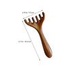 COLLBATH Wooden Scalp Massager Comb Five Claws, Wide Tooth Massage Comb for Scalp Acupoint Trigger Point Stimulation, Portable Head Massage Tool for Daily Relaxation and Meridian Therapy view 2