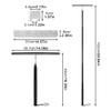 Shower Squeegee with Long Handle, 17-60" Telescopic Window Squeegee with Streak-Free Silicone Blade, Adjustable Cleaning Tool for Glass Doors, Shower Walls, Tile, Car Windshield view 2