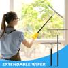 Shower Squeegee with Long Handle, 17-60" Telescopic Window Squeegee with Streak-Free Silicone Blade, Adjustable Cleaning Tool for Glass Doors, Shower Walls, Tile, Car Windshield view 3