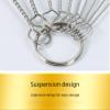 10 Pcs Straw Cleaning Brushes Set, Reusable Nylon Straw Cleaner Brushes with Keyring, Multiple Sizes for Stainless Steel Straws, Tumblers, Water Bottles, Pipes, and More - Black view 4