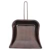 AUTSUPPL Mini Stainless Steel Dustpan with Long Handle, Wide Lip Desktop Metal Dust Pan for Industrial and Garage Cleaning, Silver Compact Dust Shovel for Workshop and Home Use view 1