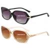 JM 2 Pack Bifocal Reading Sunglasses for Women, Fashion Oversized Sun Readers UV400 Protection Spring Hinges +2.75(Black&Brown) view 1