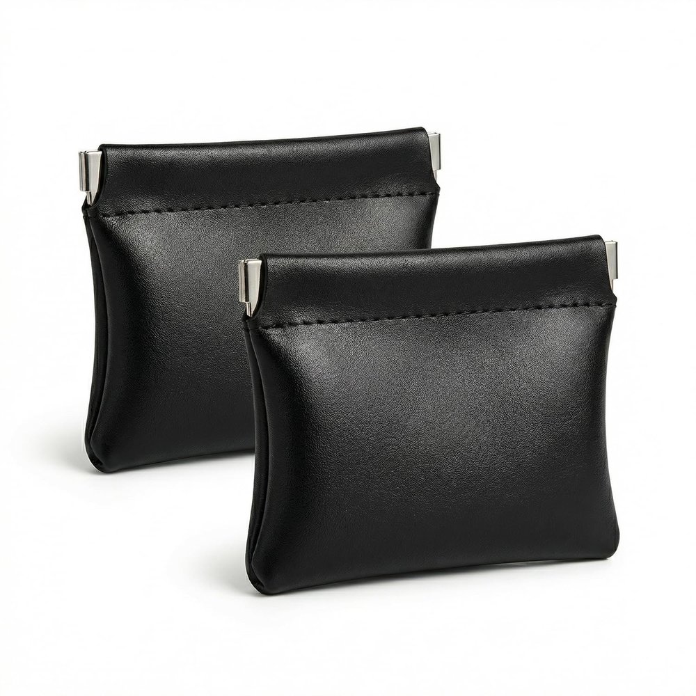 2 Pack Pouch Holder for Zyn, 3.15 x 3.15 Inch Squeeze Open Discreet Storage Case, Lightweight Portable Container for Caffeine, Durable for Outdoor Travel Daily Use, Ideal Gift for Him