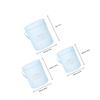 VICASKY 3pcs Blue round Flower Boxes with Lids, Cardboard Floral Arrangement Buckets for Wedding Bouquets, Packaging, and Flower Presentation view 2