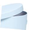VICASKY 3pcs Blue round Flower Boxes with Lids, Cardboard Floral Arrangement Buckets for Wedding Bouquets, Packaging, and Flower Presentation view 3