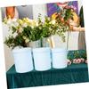 VICASKY 3pcs Blue round Flower Boxes with Lids, Cardboard Floral Arrangement Buckets for Wedding Bouquets, Packaging, and Flower Presentation view 4