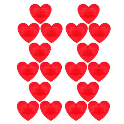 CATIEBYE 20pcs Heart Shaped Bandages Waterproof Breathable Small Adhesive Bandages for First Aid Patch