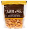 Colby Jack Cheese Cubes , Pre-cubed cheese perfect for platters, melting, or snacking Large, two pound pack , Natural cheese blend of Monterey Jack and cheddar cheeses , Good source of Calcium , Up to 30 servings (4 cubes serving size) 2 pound , 32 o view 1