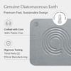 Dorai Home Stone Bath Mat - Premium Diatomaceous Earth Bath Floor Mats with Non-Slip Base, Fast-Drying Modern Shower Mat for Bathroom | Zen Ash - 23.6"x15.4" view 4