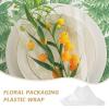 Abaodam 100pcs 45cm Waterproof Floral Wrapping Sheets Plastic Film for Flower Bouquets Bouquet Packaging Material for Florists Weddings and DIY Arrangements view 3