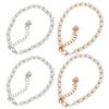 MAGICLULU 2 Pairs Pearl Beaded High Heel Shoe Straps Decorative Chain Shoelace Accessories Anti-loose Replacement Straps for Sandals and Heels view 1