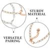 MAGICLULU 2 Pairs Pearl Beaded High Heel Shoe Straps Decorative Chain Shoelace Accessories Anti-loose Replacement Straps for Sandals and Heels view 3