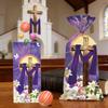 100 Pieces Easter Candy Bags He Is Risen Cellophane Treat Religious Christian Goodie Bags with Twist Ties for Easter Party Favors Supplies view 3